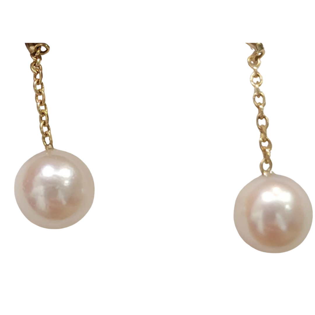 Pearl Drop Earrings - 6mm