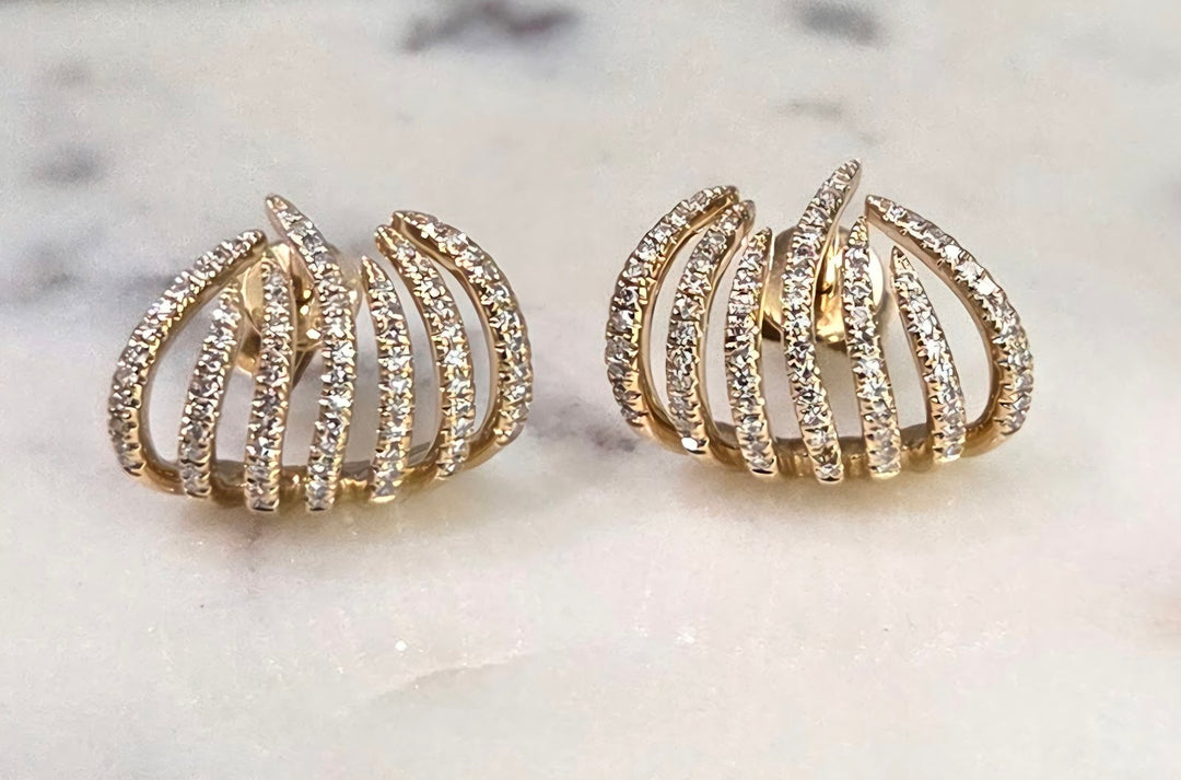 Fire Diamond Earrings - Small