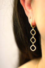 Load image into Gallery viewer, Edward Avedis Astra Tri Drop Earrings