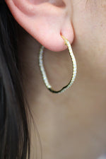 Load image into Gallery viewer, Edward Avedis Astra Poche&#39; Diamond Hoops - Large