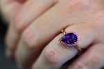 Load image into Gallery viewer, Sweet Amethyst Pear Ring