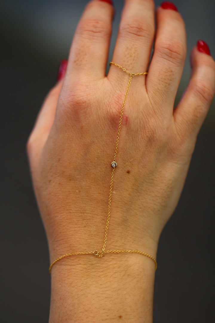 Diamond Beza Ring Chain