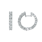 Load image into Gallery viewer, Bold Diamond Hoop Earring