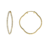 Load image into Gallery viewer, Edward Avedis Astra Poche&#39; Diamond Hoops - Large