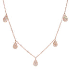 Load image into Gallery viewer, Pave Pear Layer Necklace