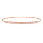 Load image into Gallery viewer, Triple Row Pave Bangle
