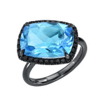 Load image into Gallery viewer, Sarafina Black - Blue Topaz