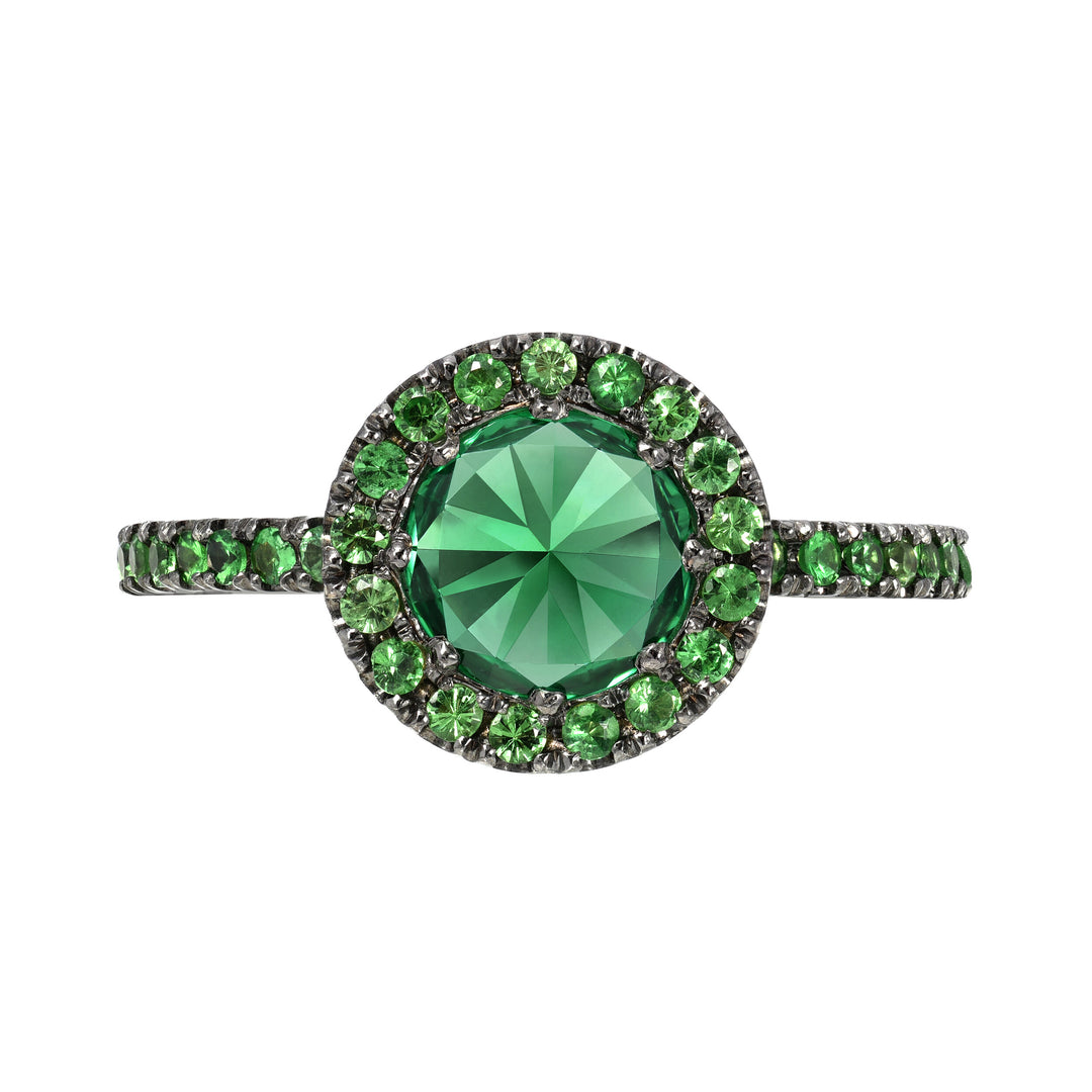 Sugar Stud Tsavorite Ring